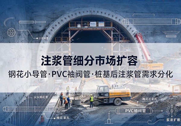 东乡注浆管细分市场扩容，隧道钢花小导管、PVC 袖阀管、桩基后注浆管需求分化